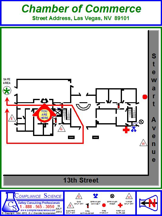 emergency exit map